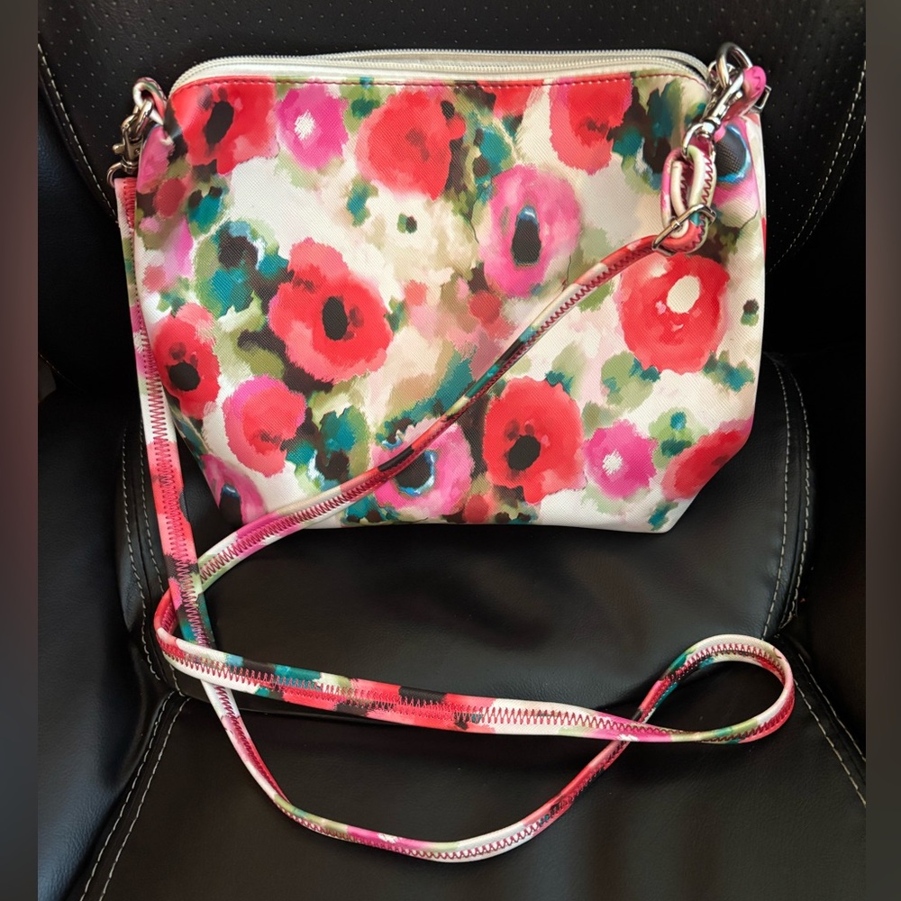 Carlos Santana Floral Crossbody Bag